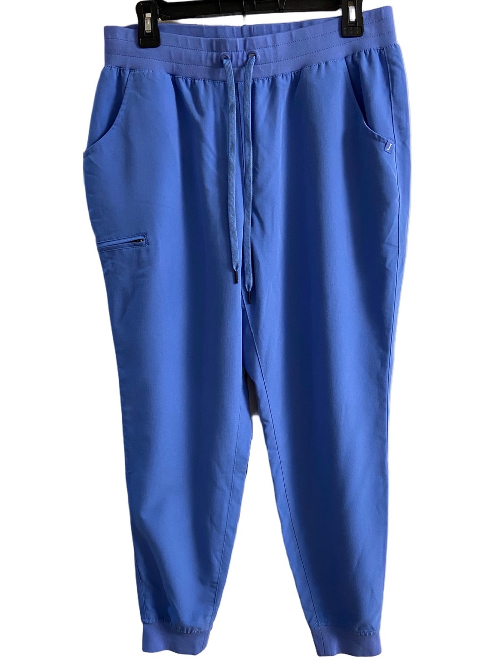 Jaanuu Periwinkle Blue Drawstring Cargo Scrub Jogger Pants Women Large